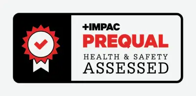 Epoxy Flooring Auckland IMPAC Prequal health and safety assessed certification logo demonstrating trusted standards.